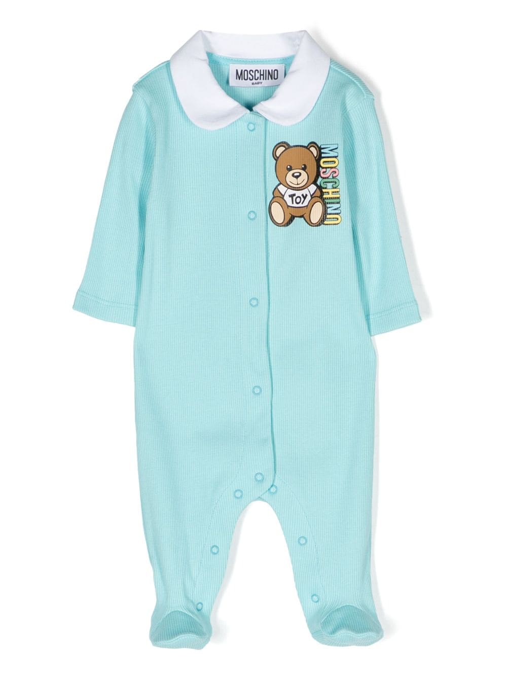Moschino Kids Teddy Bear-motif cotton pyjamas - Blue von Moschino Kids