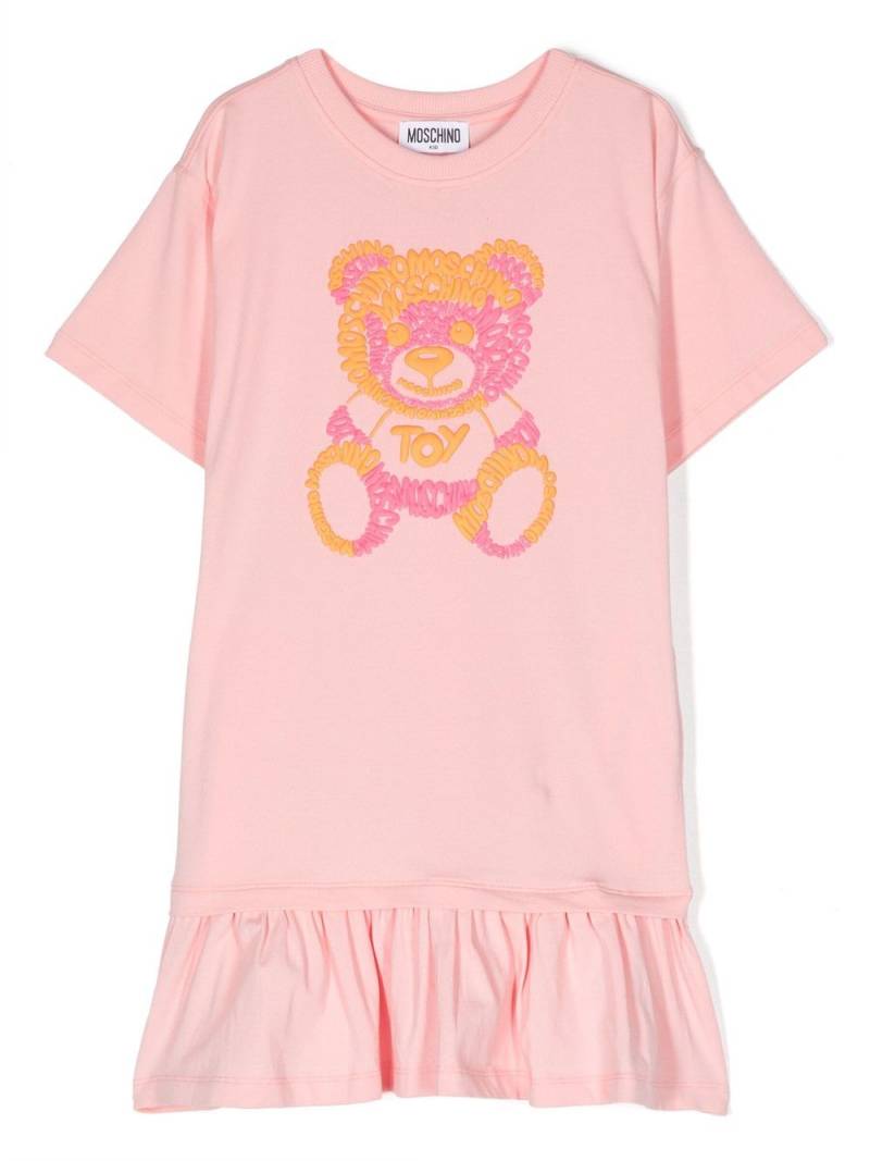 Moschino Kids Teddy Bear-motif mini dress - Pink von Moschino Kids