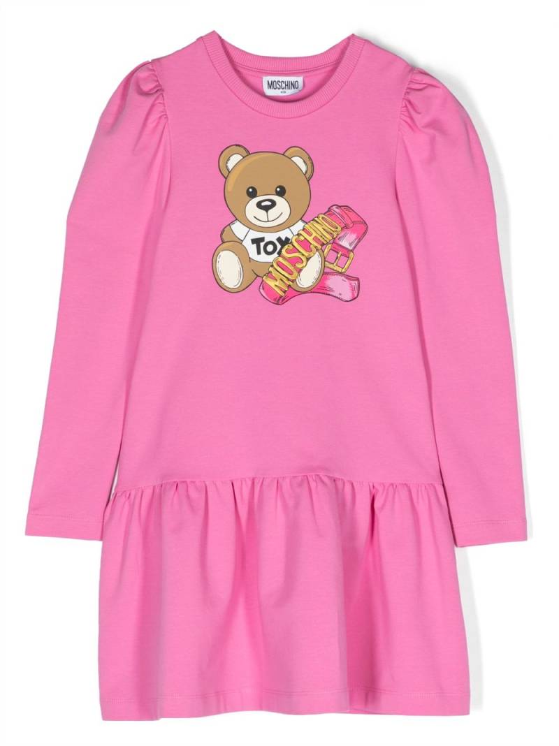 Moschino Kids Teddy Bear-motif minidress - Pink von Moschino Kids