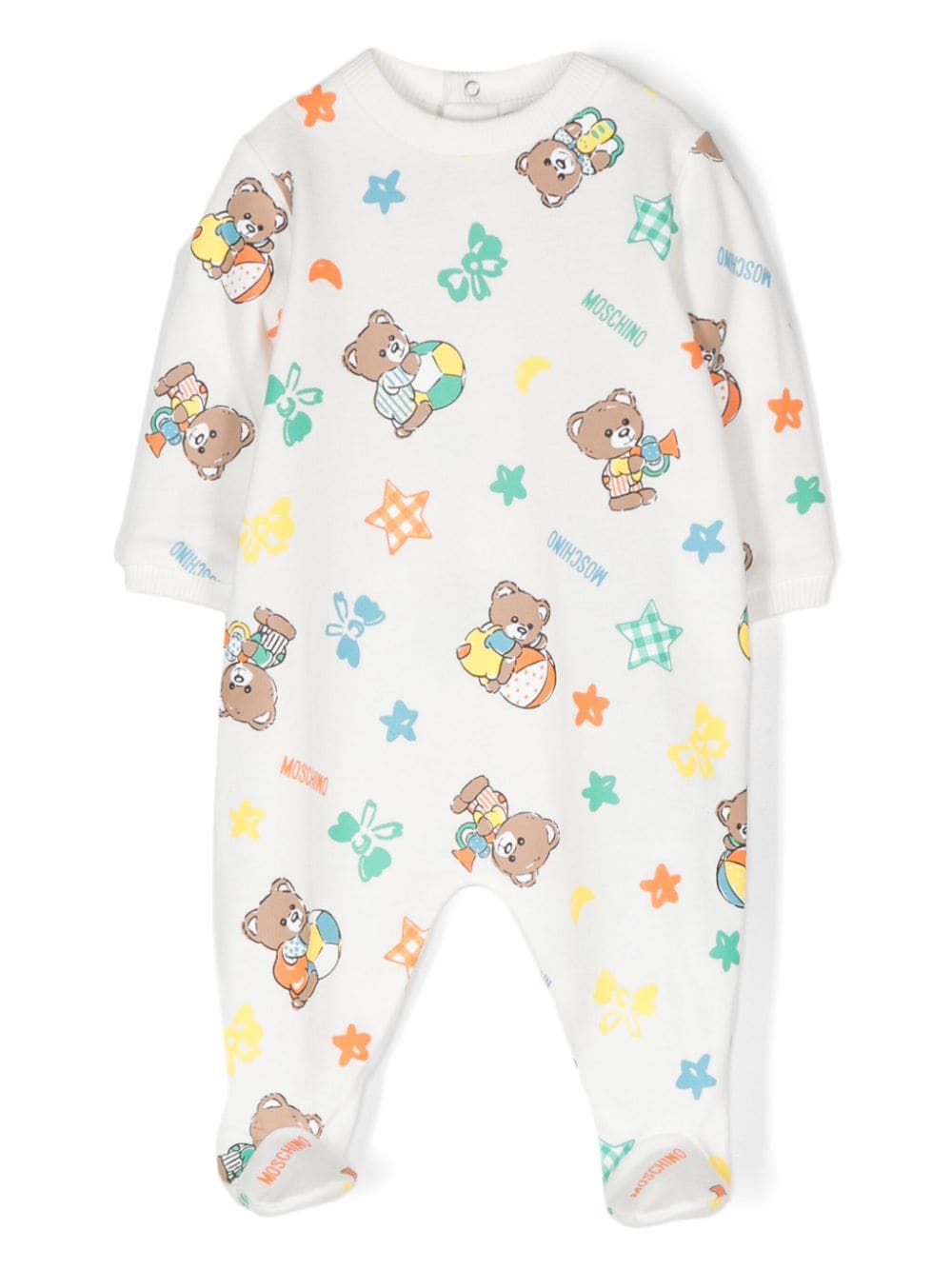 Moschino Kids Teddy Bear-motif pajamas - White von Moschino Kids