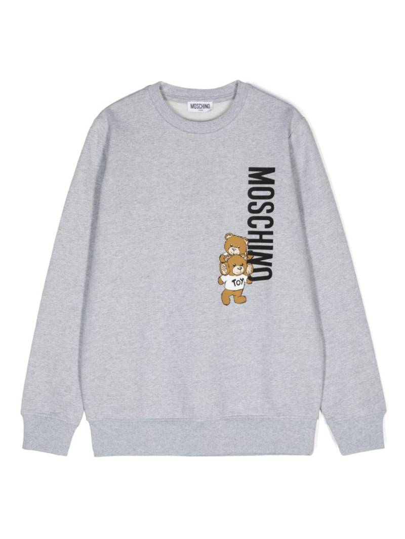 Moschino Kids Teddy Bear-motif sweatshirt - Grey von Moschino Kids