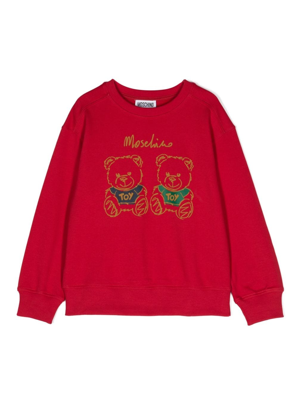 Moschino Kids Teddy Bear-motif sweatshirt - Red von Moschino Kids