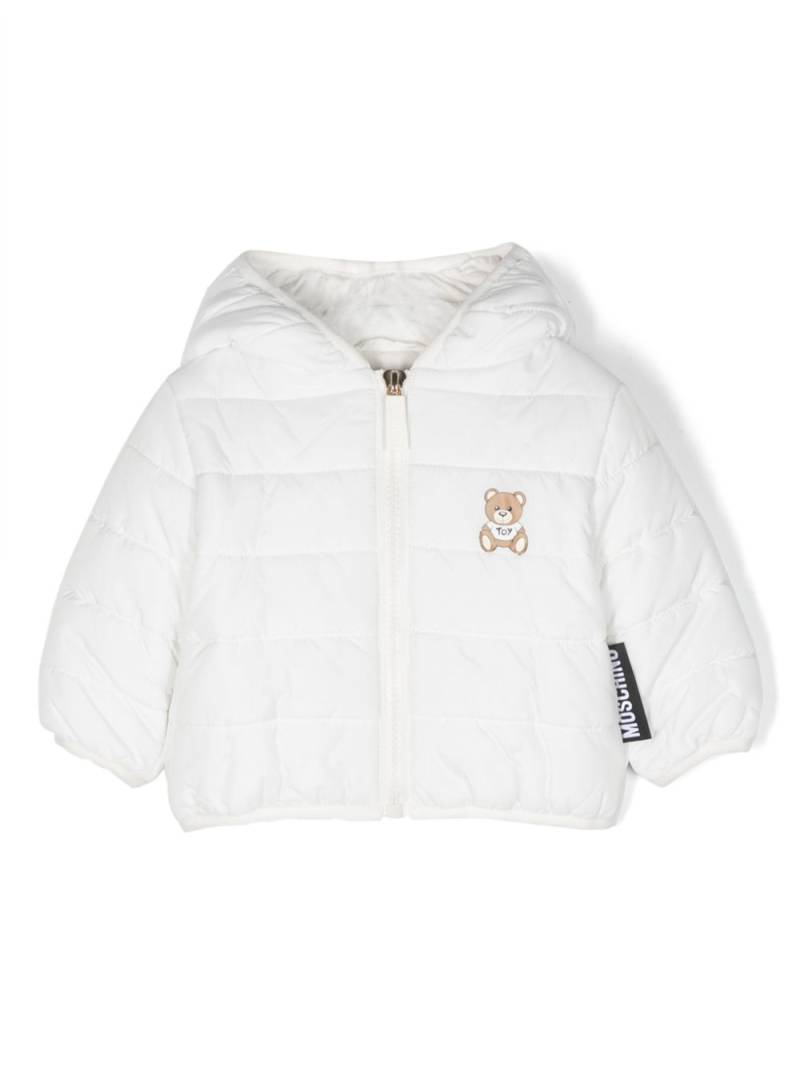 Moschino Kids Teddy Bear padded jacket - White von Moschino Kids