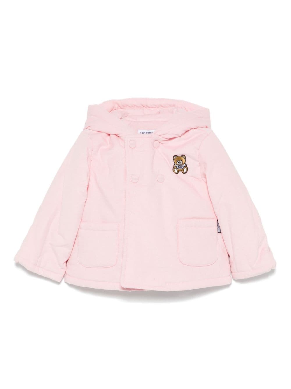 Moschino Kids Teddy Bear-patch jacket - Pink von Moschino Kids