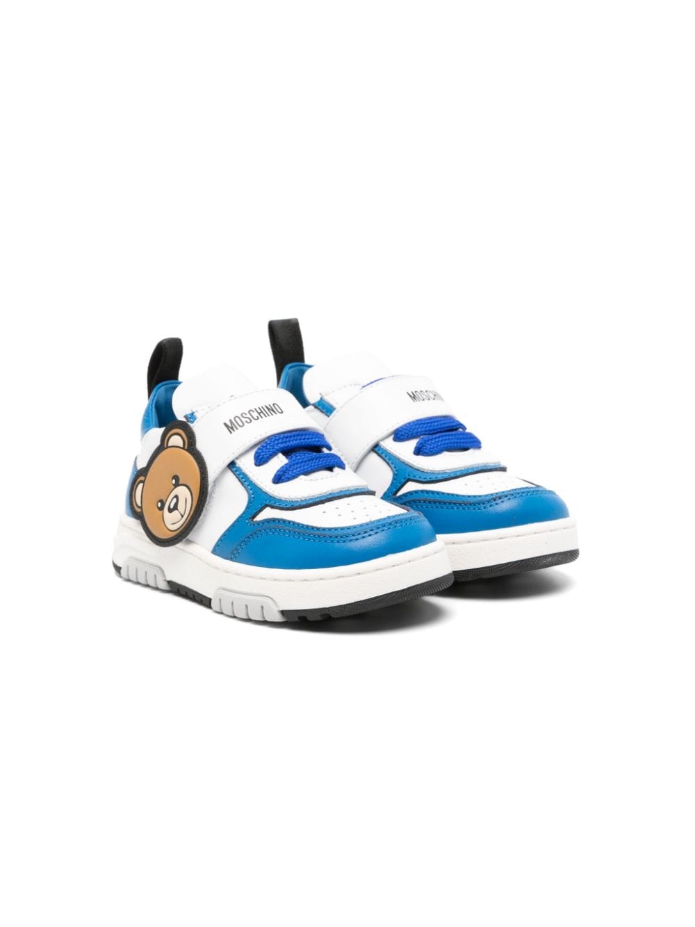 Moschino Kids Teddy Bear-patch sneakers - White von Moschino Kids