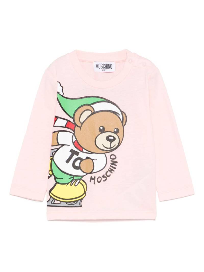 Moschino Kids Teddy Bear-print T-shirt - Pink von Moschino Kids