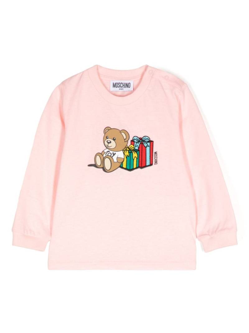 Moschino Kids Teddy Bear-print T-shirt - Pink von Moschino Kids