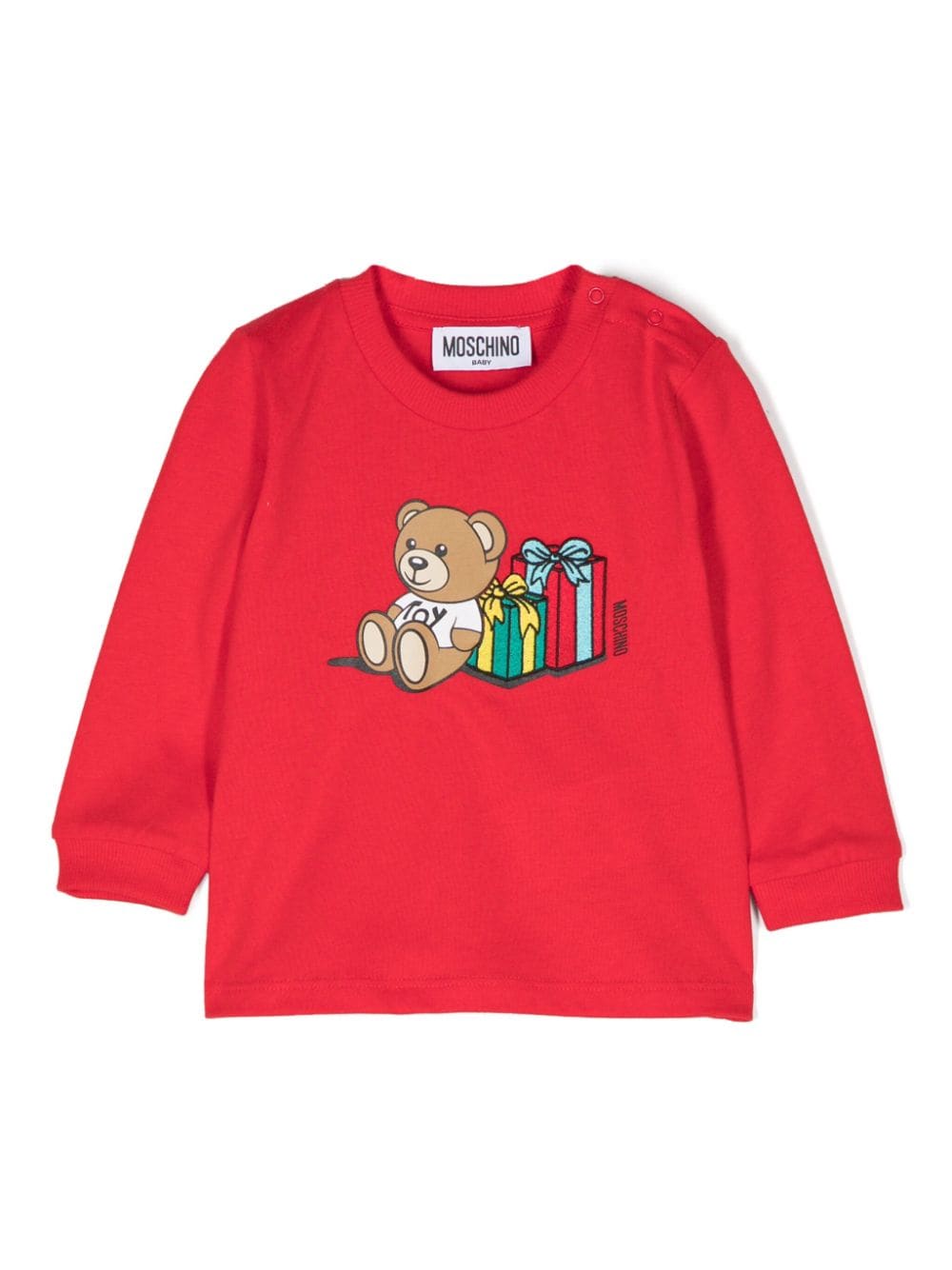 Moschino Kids Teddy Bear-print T-shirt - Red von Moschino Kids