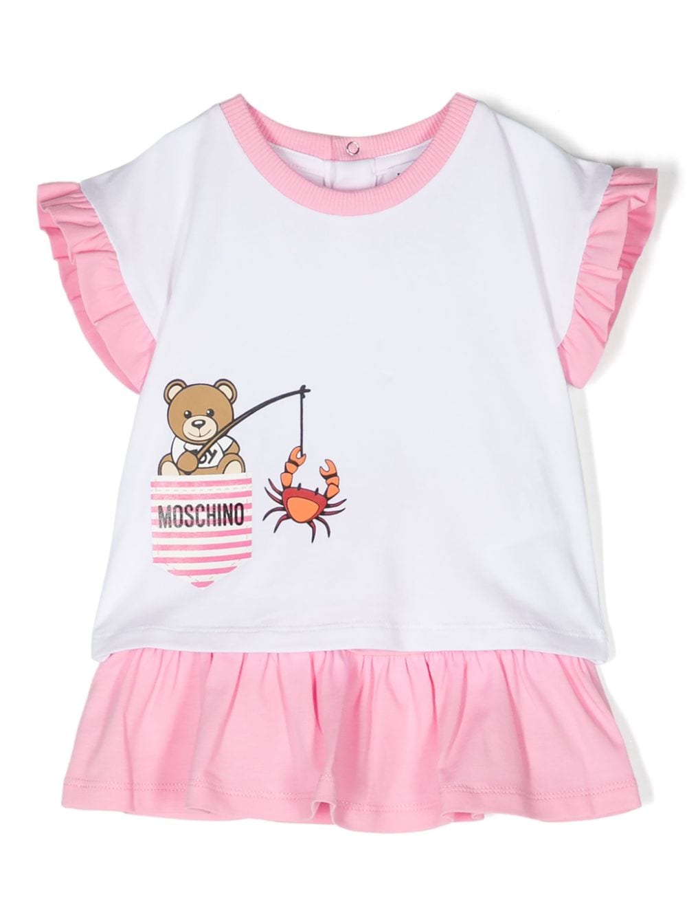 Moschino Kids Teddy Bear-print T-shirt and skirt set - White von Moschino Kids