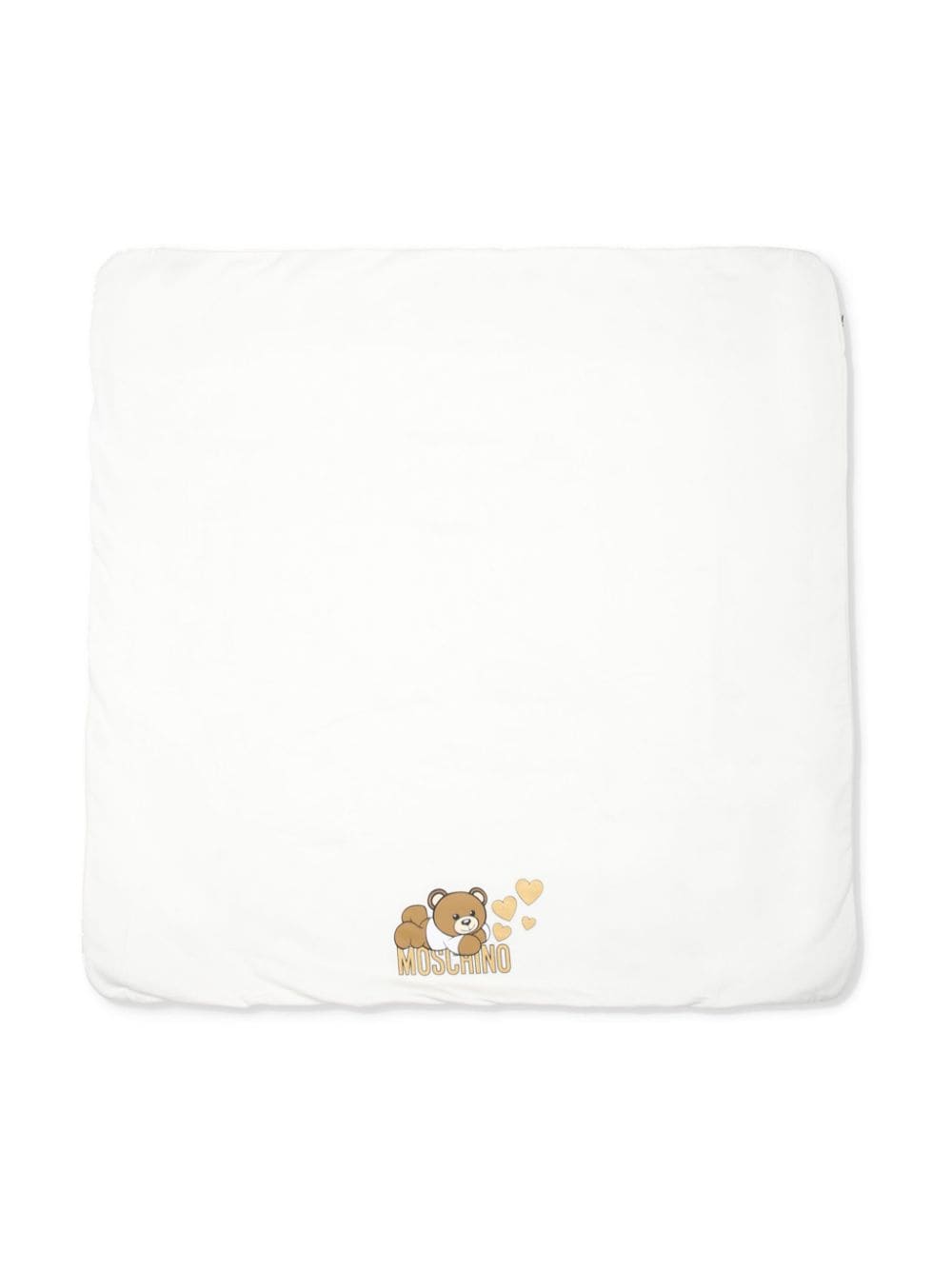 Moschino Kids Teddy Bear-print blanket - Neutrals von Moschino Kids