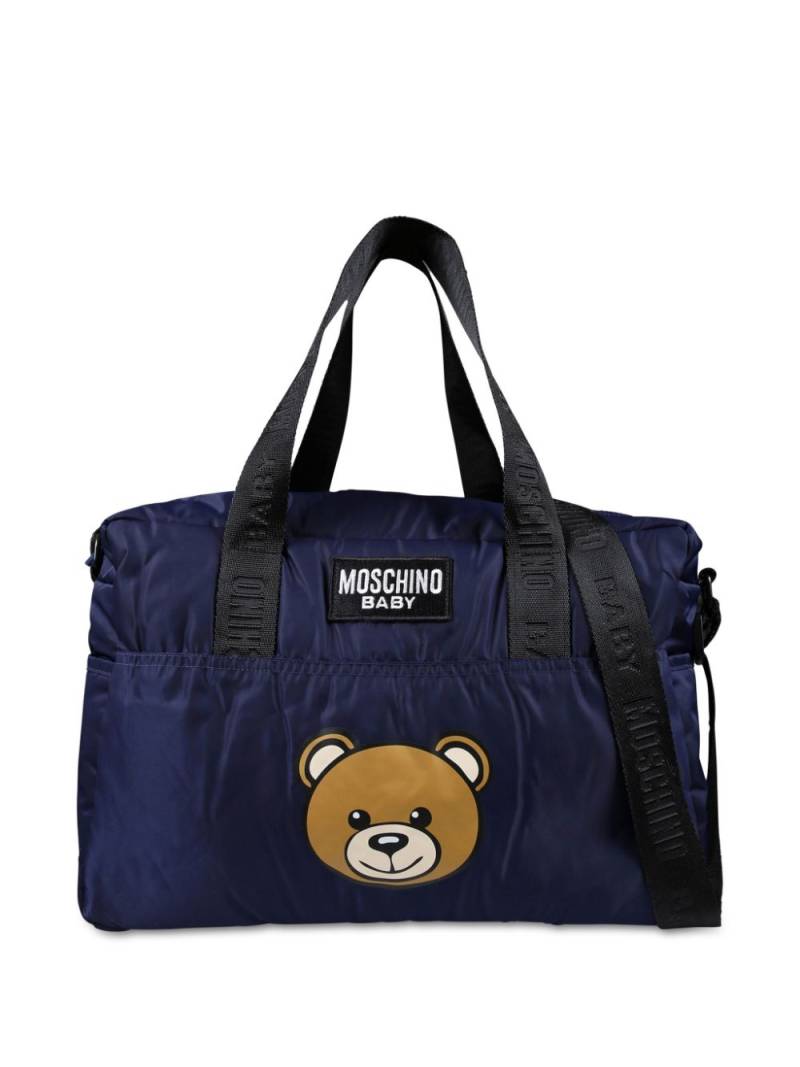 Moschino Kids Teddy Bear-print changing bag - Blue von Moschino Kids