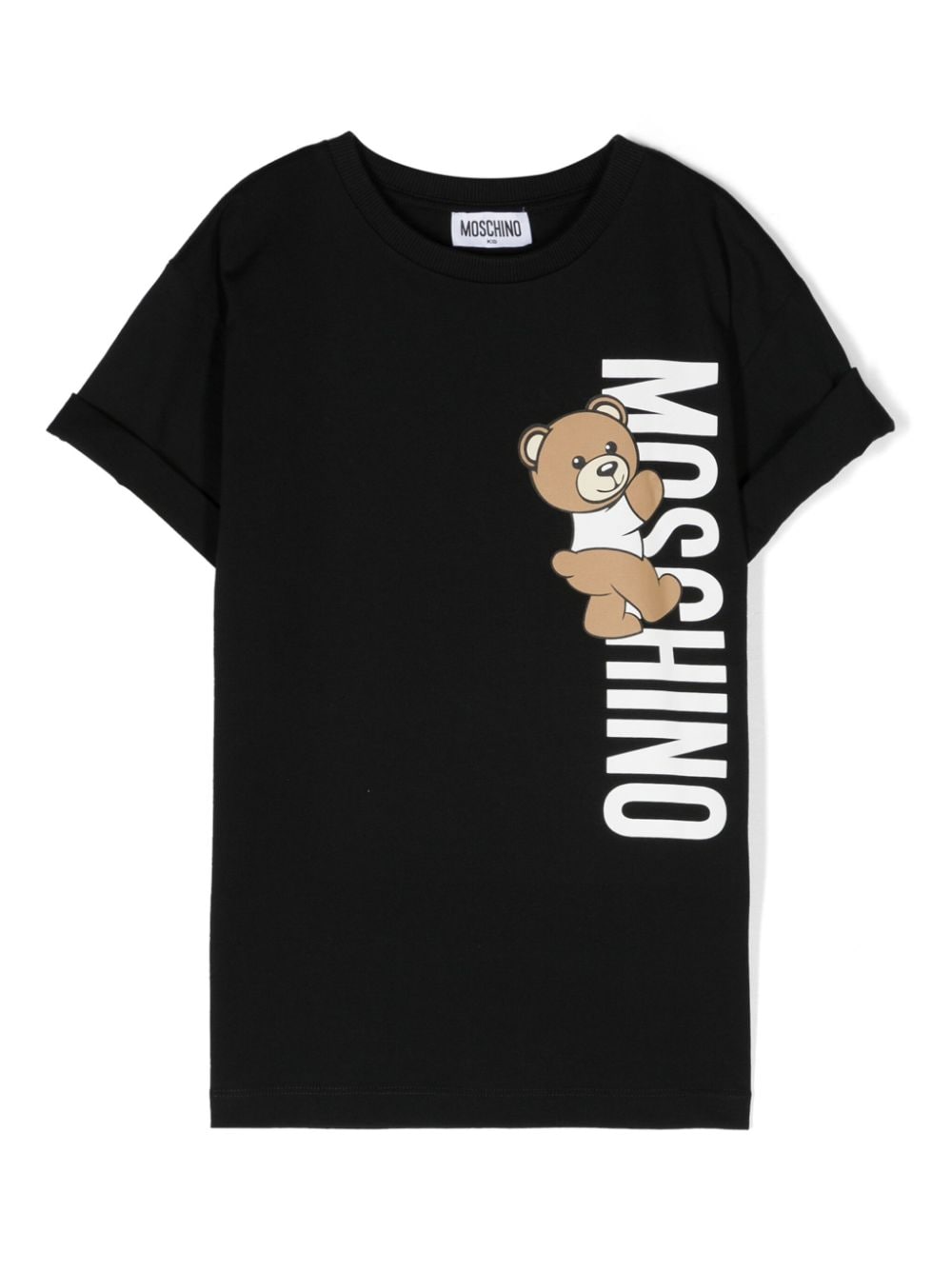 Moschino Kids Teddy Bear-print cotton T-shirt - Black von Moschino Kids