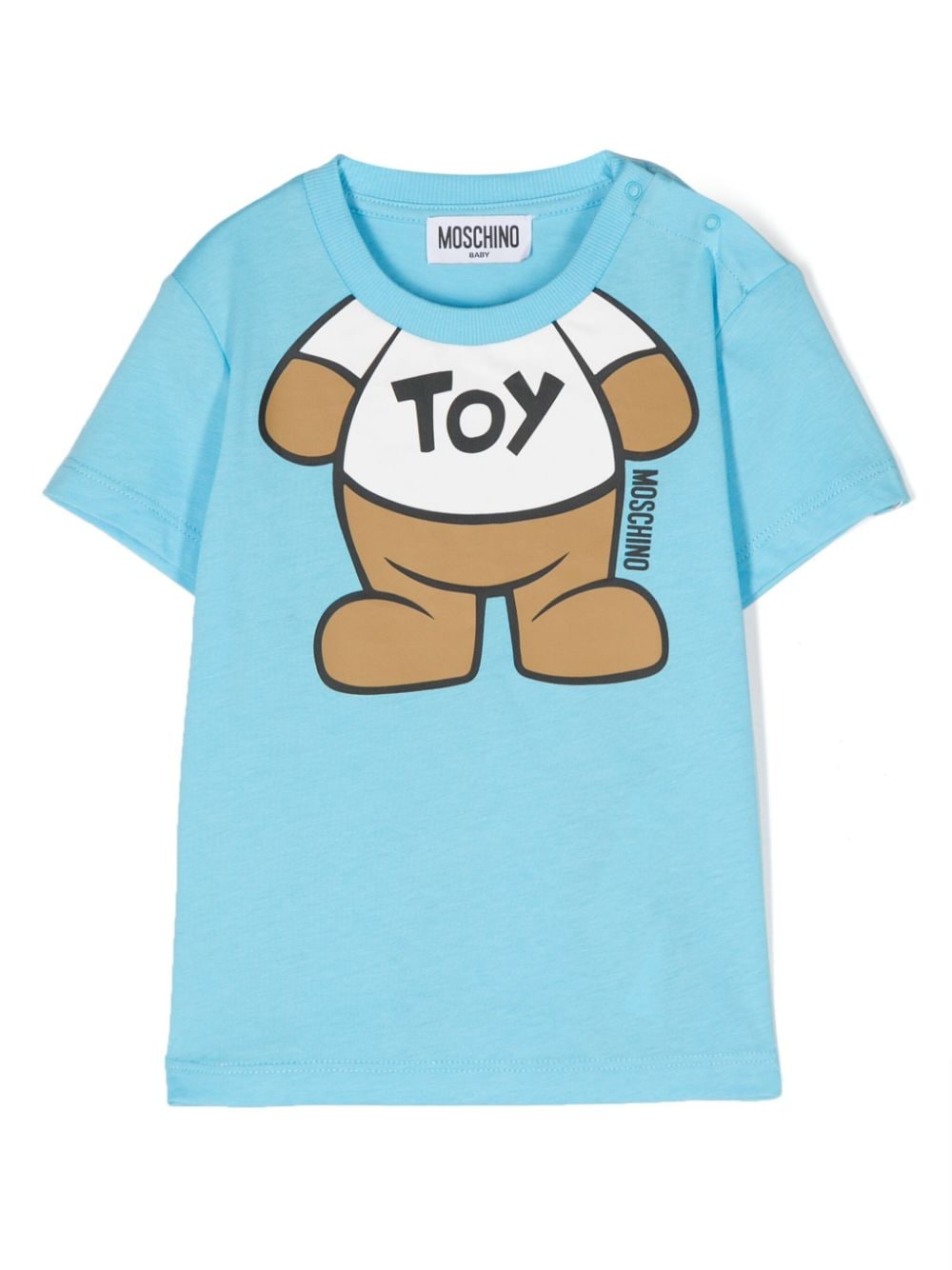 Moschino Kids Teddy Bear-print cotton T-shirt - Blue von Moschino Kids