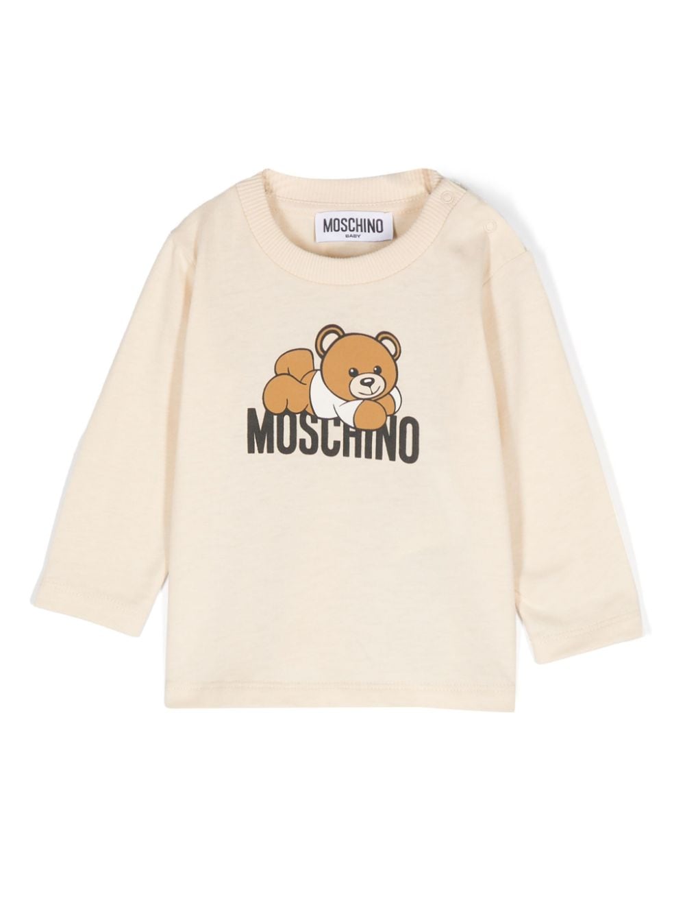 Moschino Kids Teddy Bear-print cotton T-shirt - Neutrals von Moschino Kids