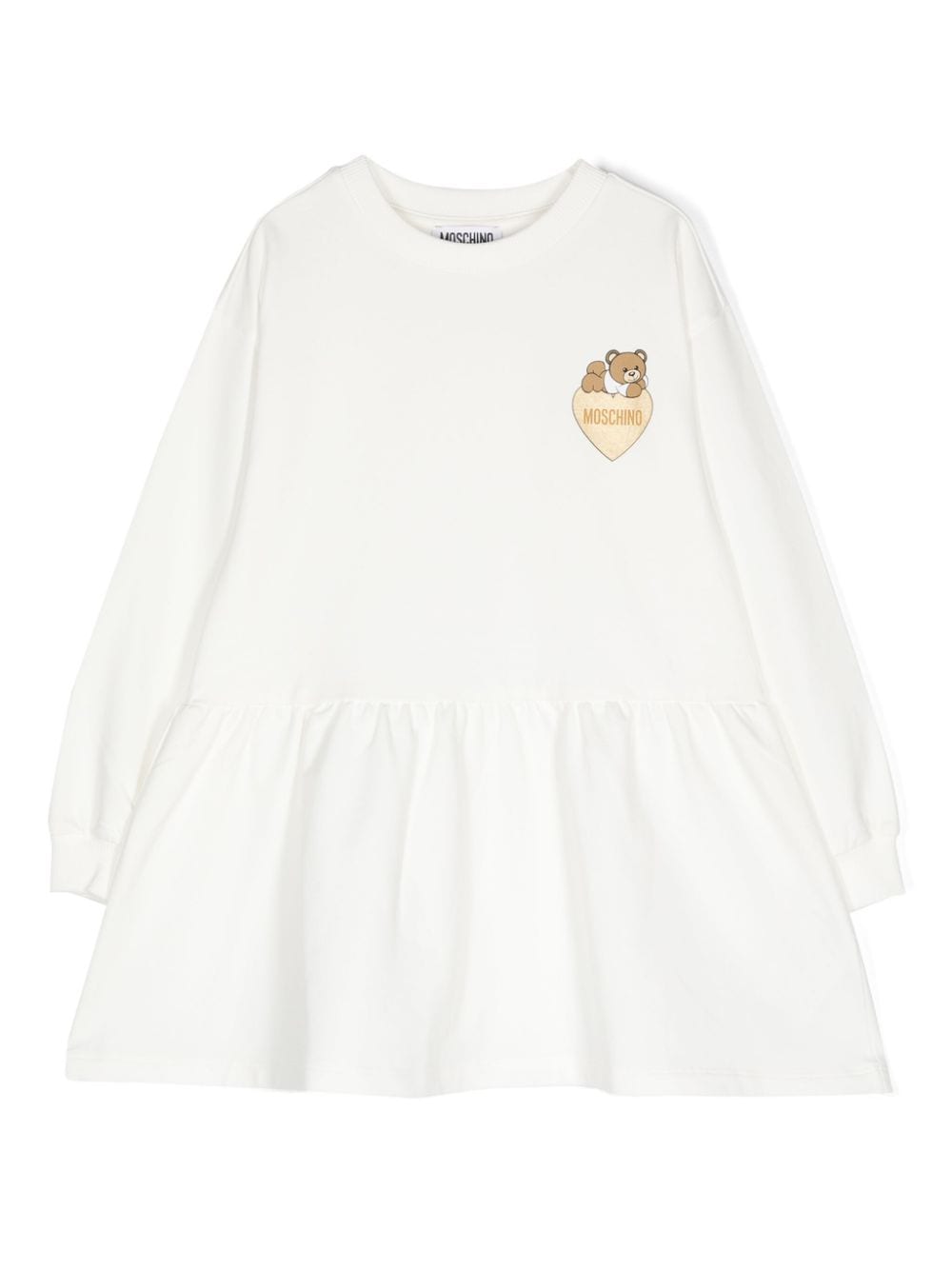 Moschino Kids Teddy Bear-print dress - White von Moschino Kids