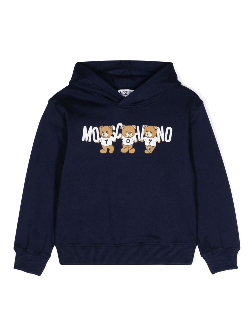 Moschino Kids Teddy Bear-print hoodie - Blue von Moschino Kids