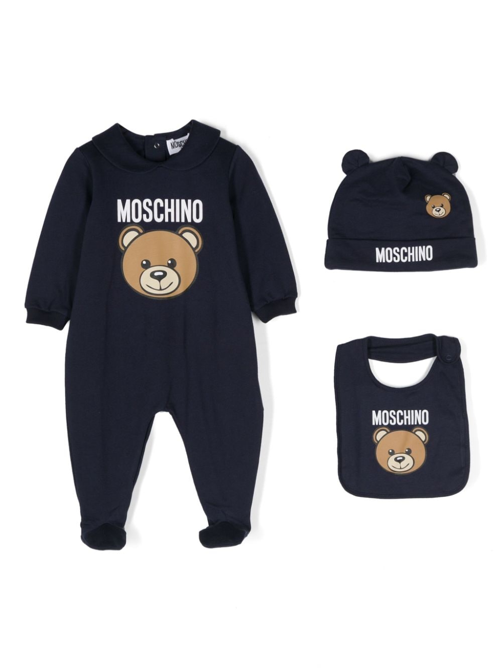Moschino Kids Teddy Bear-print pajamas - Blue von Moschino Kids