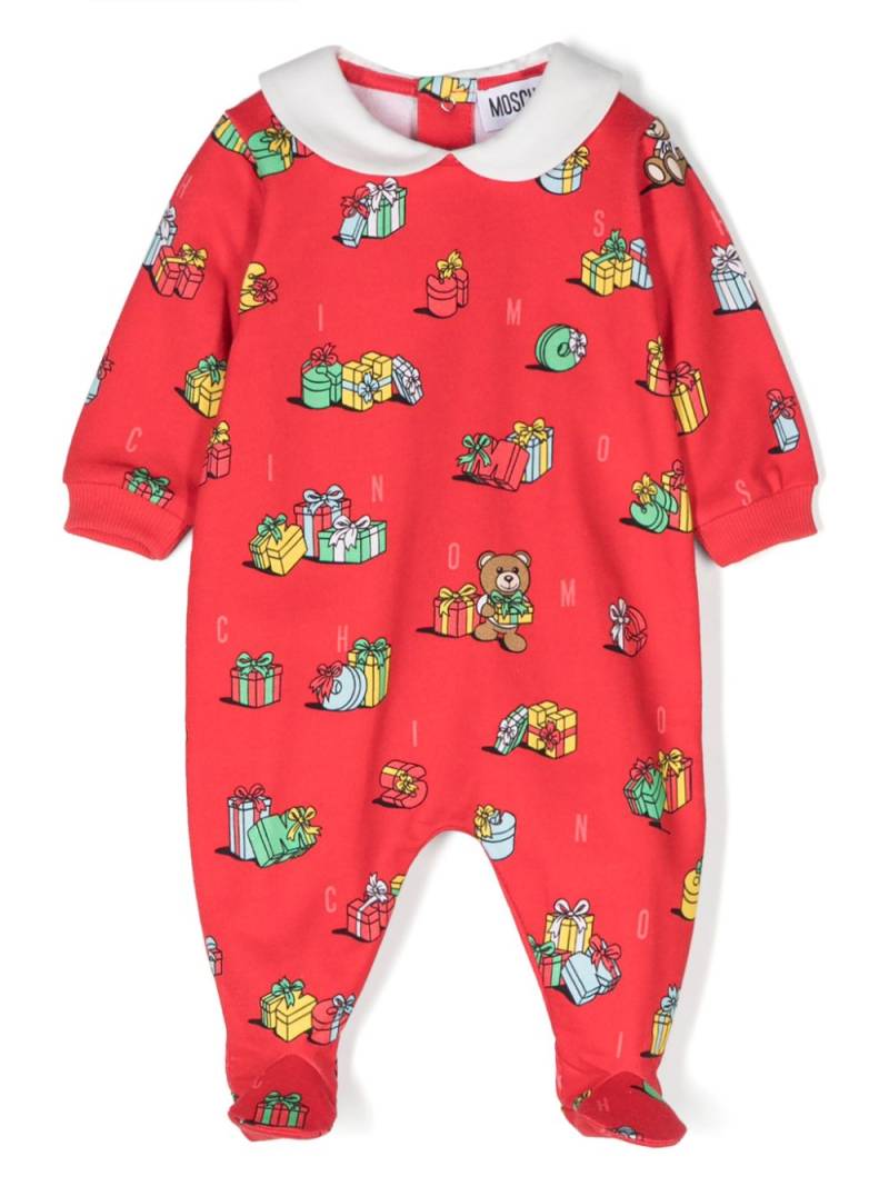 Moschino Kids Teddy Bear-print pajamas - Red von Moschino Kids