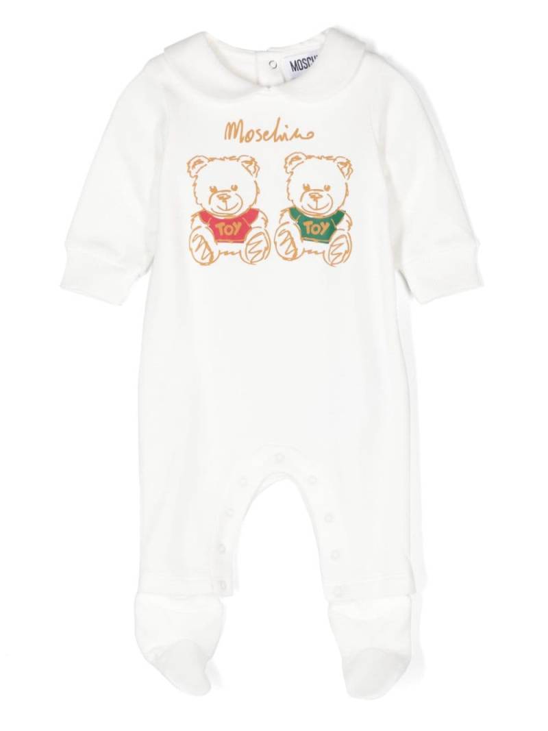 Moschino Kids Teddy Bear-print pajamas - White von Moschino Kids