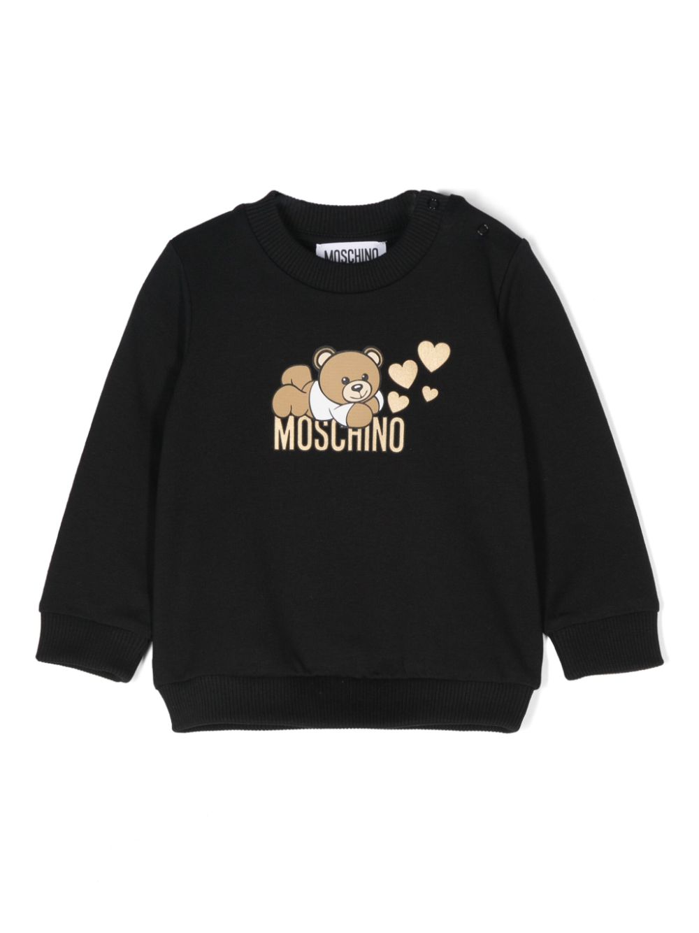 Moschino Kids Teddy Bear-print sweatshirt - Black von Moschino Kids