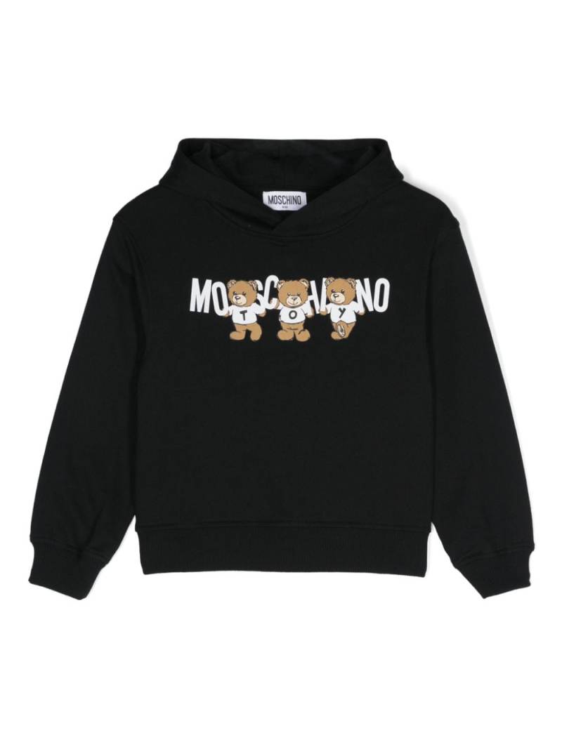 Moschino Kids Teddy Bear-print sweatshirt - Black von Moschino Kids