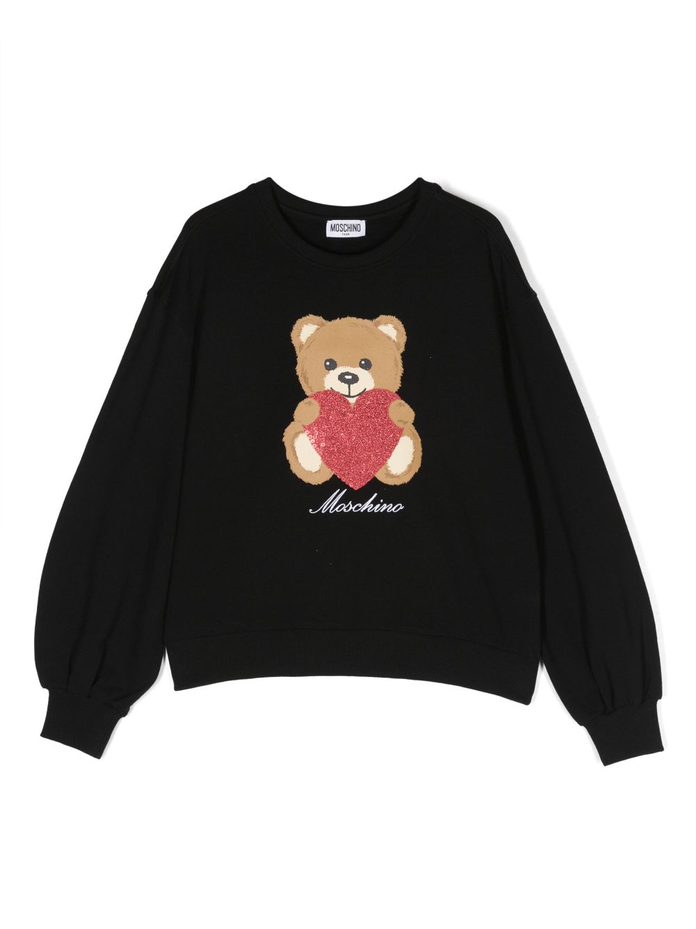 Moschino Kids Teddy Bear print sweatshirt - Black von Moschino Kids