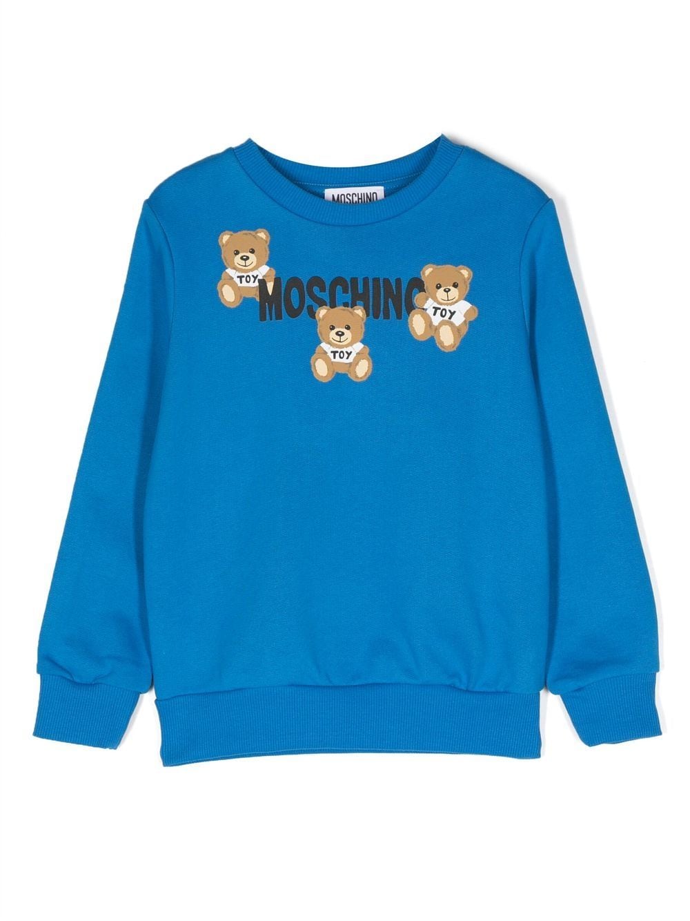 Moschino Kids Teddy Bear print sweatshirt - Blue von Moschino Kids