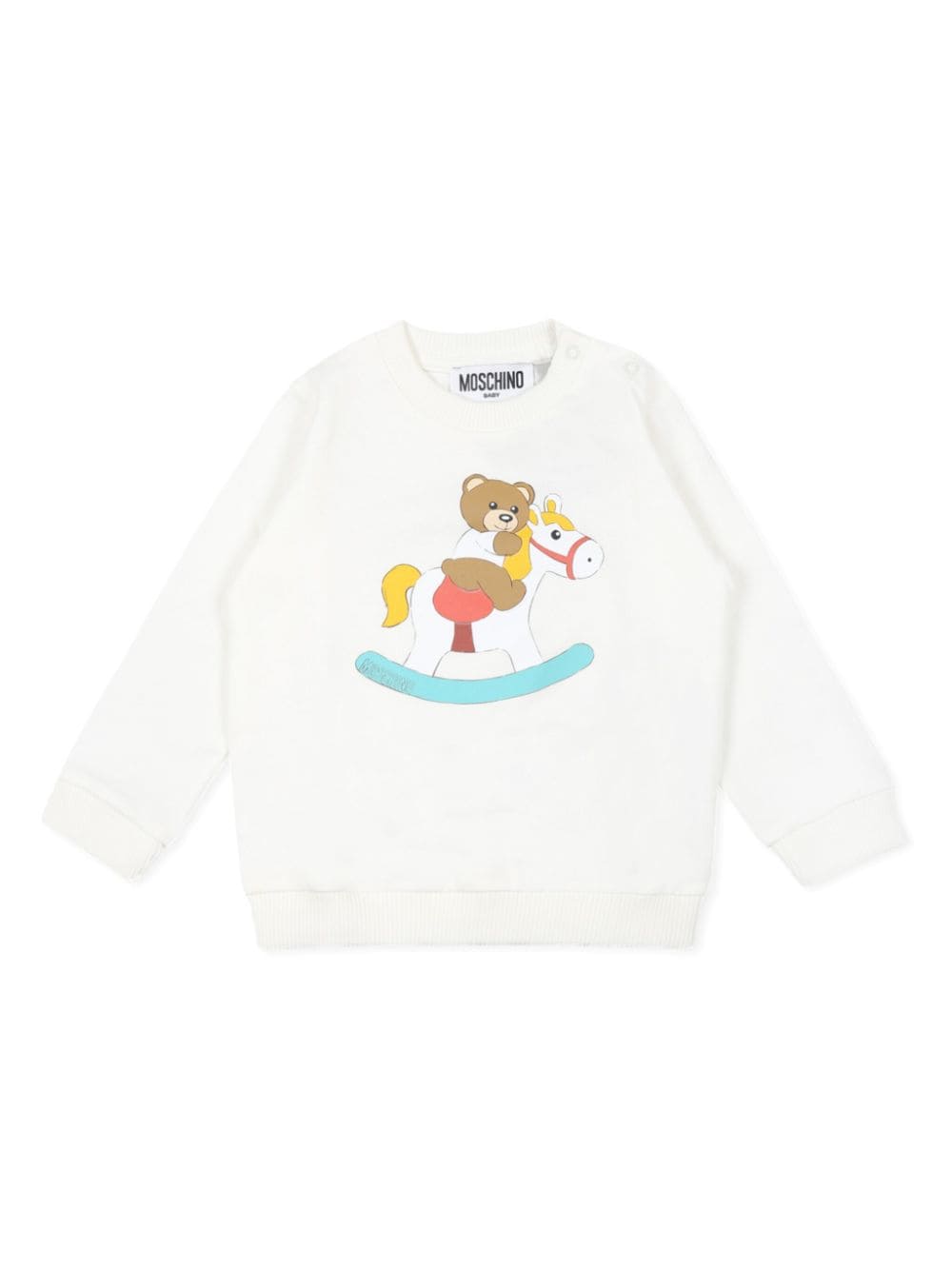 Moschino Kids Teddy Bear-print sweatshirt - White von Moschino Kids