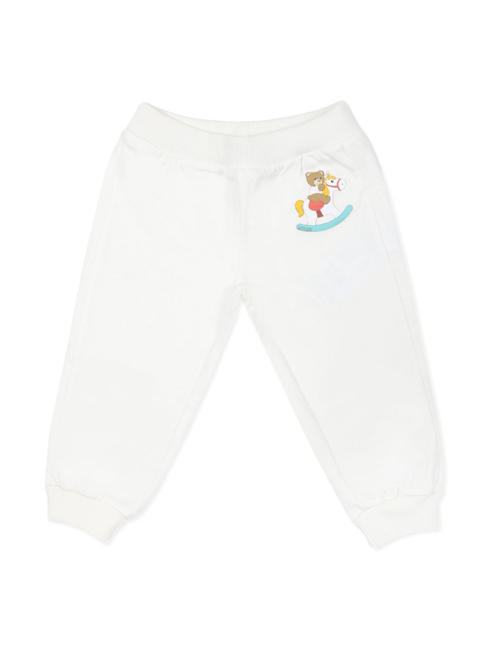 Moschino Kids Teddy Bear-print track pants - White von Moschino Kids