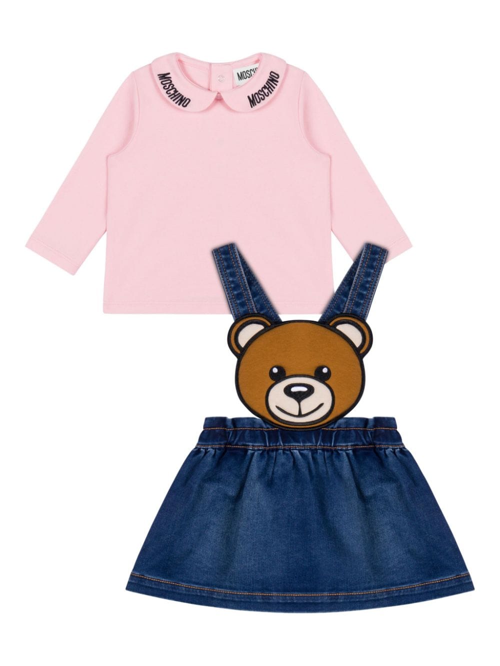 Moschino Kids Teddy Bear skirt set - Pink von Moschino Kids