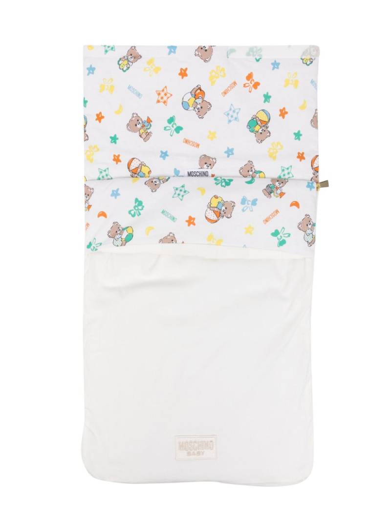 Moschino Kids Teddy Bear sleep bag - White von Moschino Kids