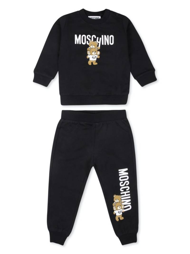 Moschino Kids Teddy Bear tracksuit set - Black von Moschino Kids