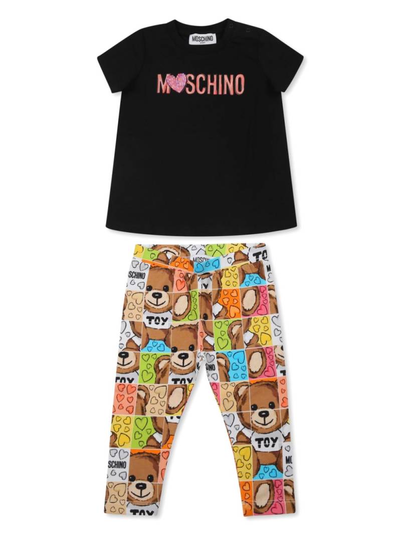 Moschino Kids Teddy Bear tracksuit set - Black von Moschino Kids