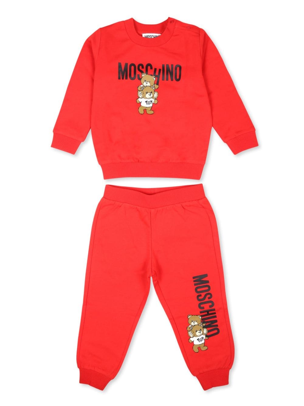 Moschino Kids Teddy Bear tracksuit set - Red von Moschino Kids