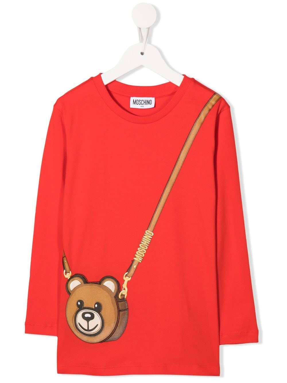 Moschino Kids Teddy-motif long-sleeve top - Red von Moschino Kids