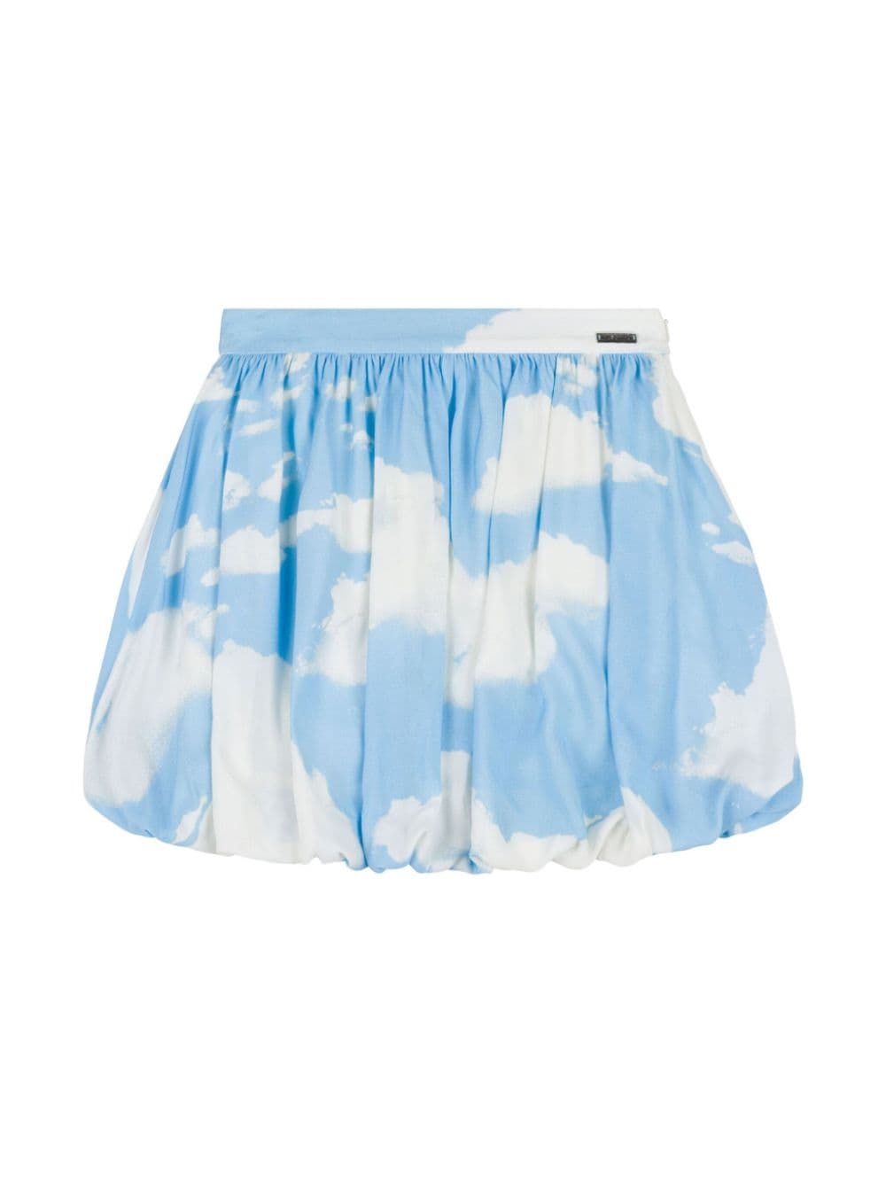 Moschino Kids cloud-print bubble-silhouette skirt - Blue von Moschino Kids