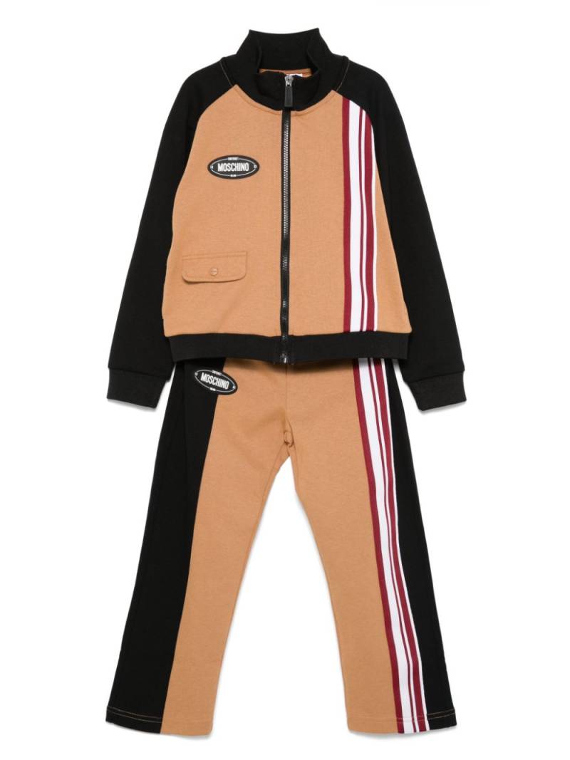 Moschino Kids colourblock tracksuit - Neutrals von Moschino Kids