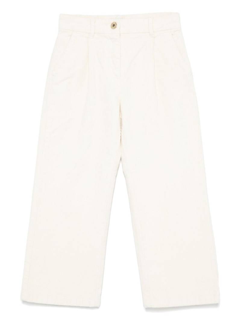 Moschino Kids corduroy trousers - White von Moschino Kids