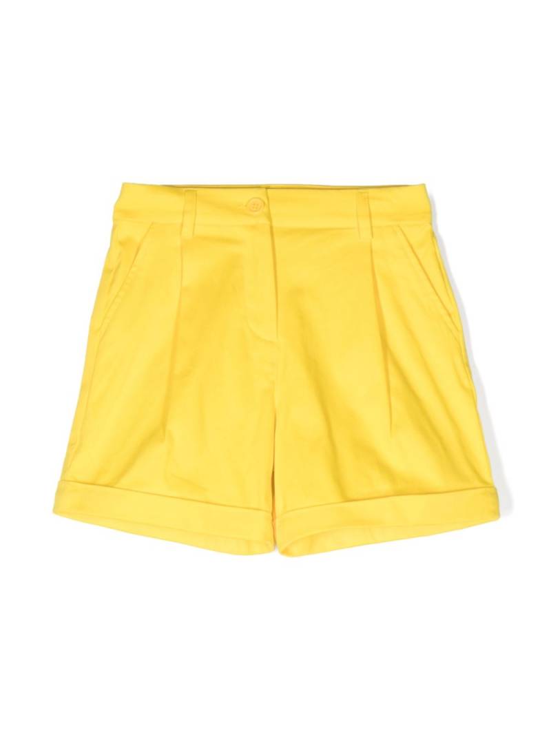 Moschino Kids cuffed bermuda shorts - Yellow von Moschino Kids