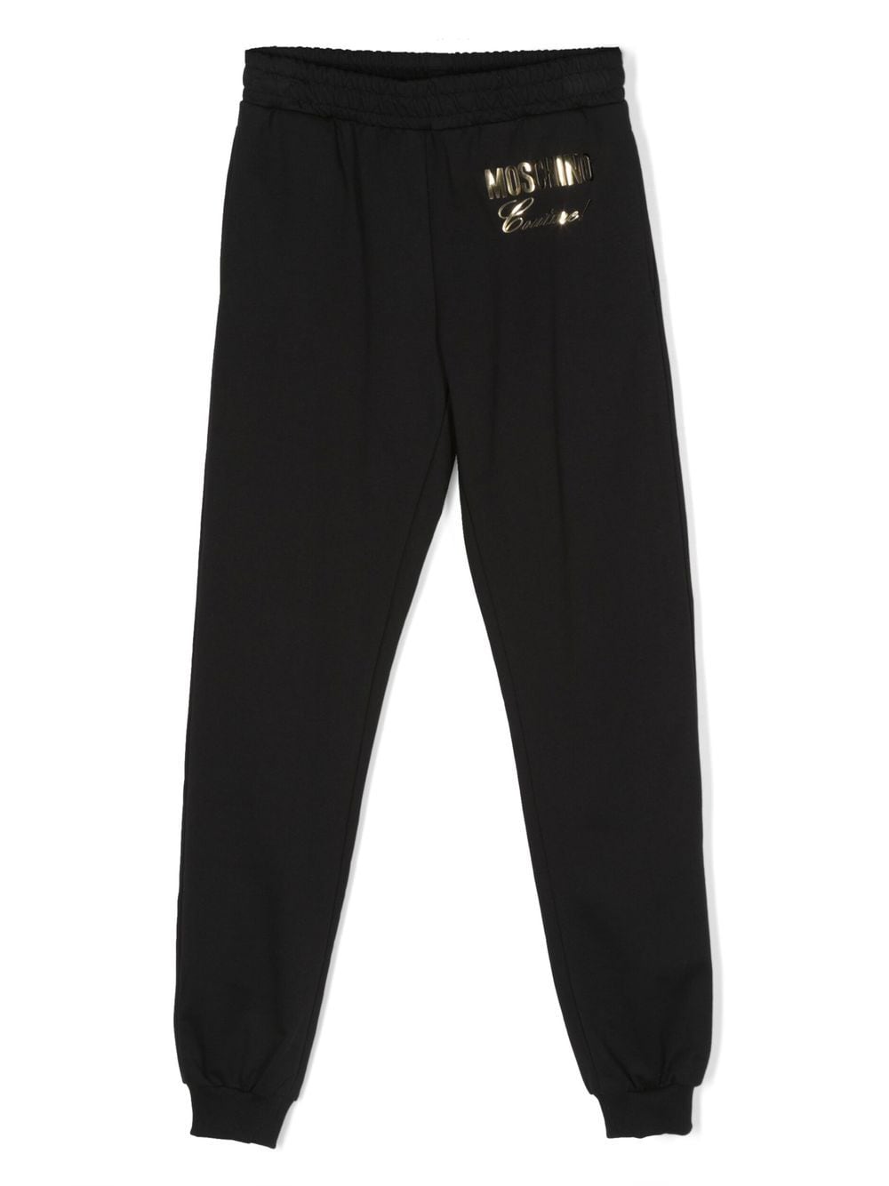 Moschino Kids debossed-logo track pants - Black von Moschino Kids