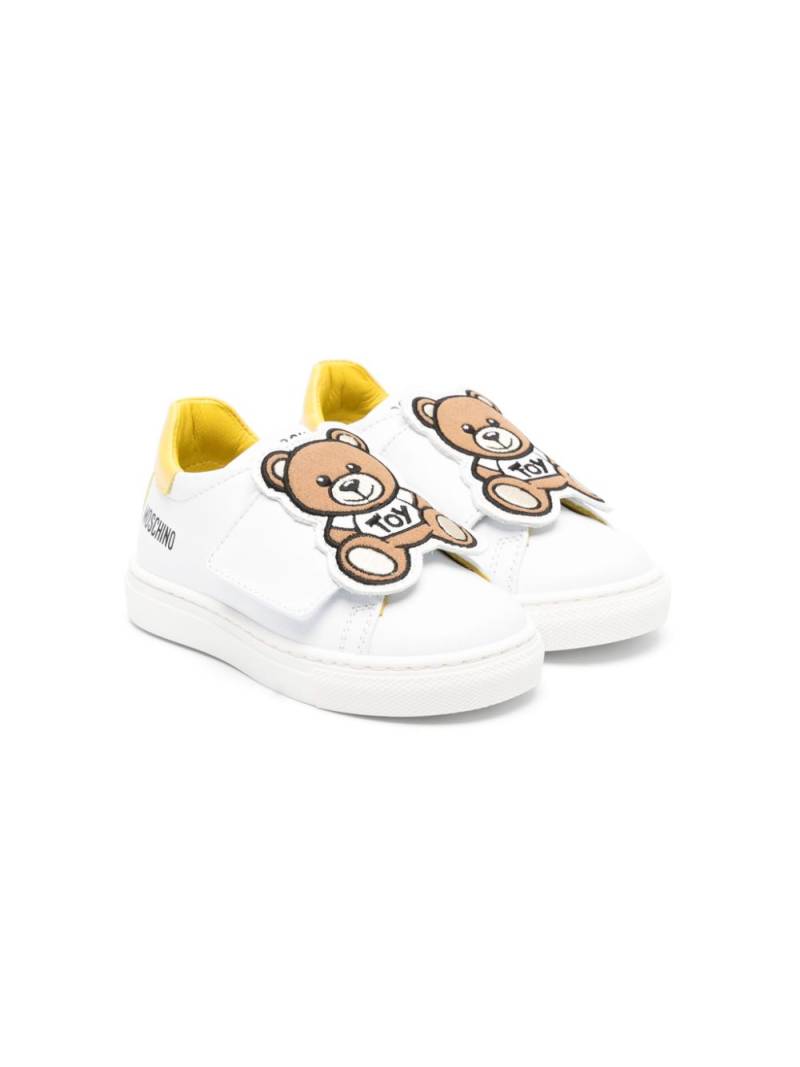 Moschino Kids embroidered Toy Bear sneakers - White von Moschino Kids