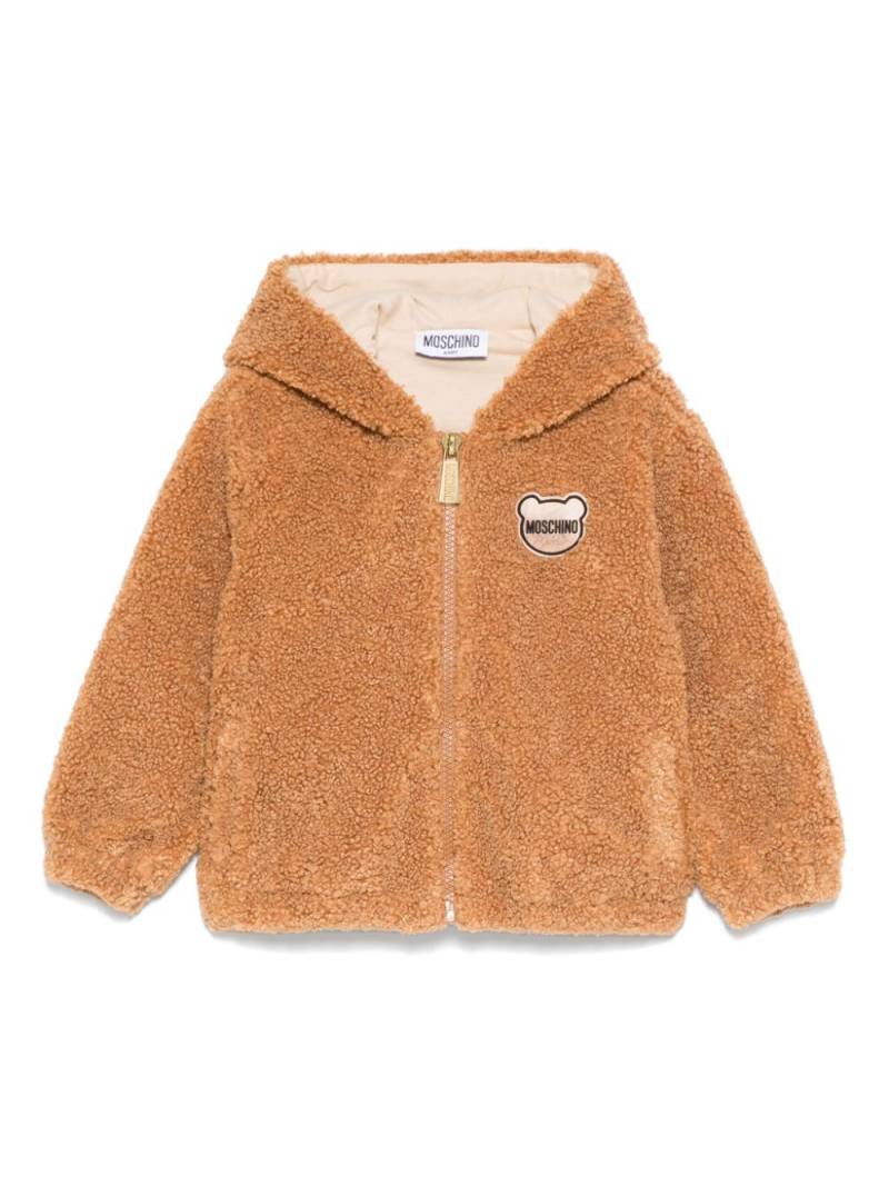 Moschino Kids faux-shearling jacket - Brown von Moschino Kids