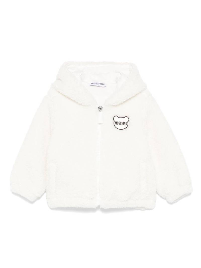 Moschino Kids faux-shearling jacket - White von Moschino Kids