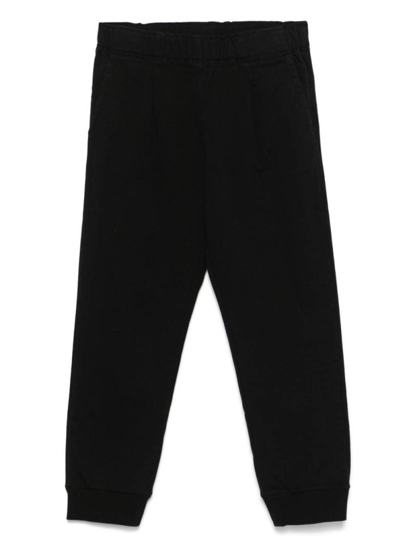 Moschino Kids gabardine-weave trousers - Black von Moschino Kids