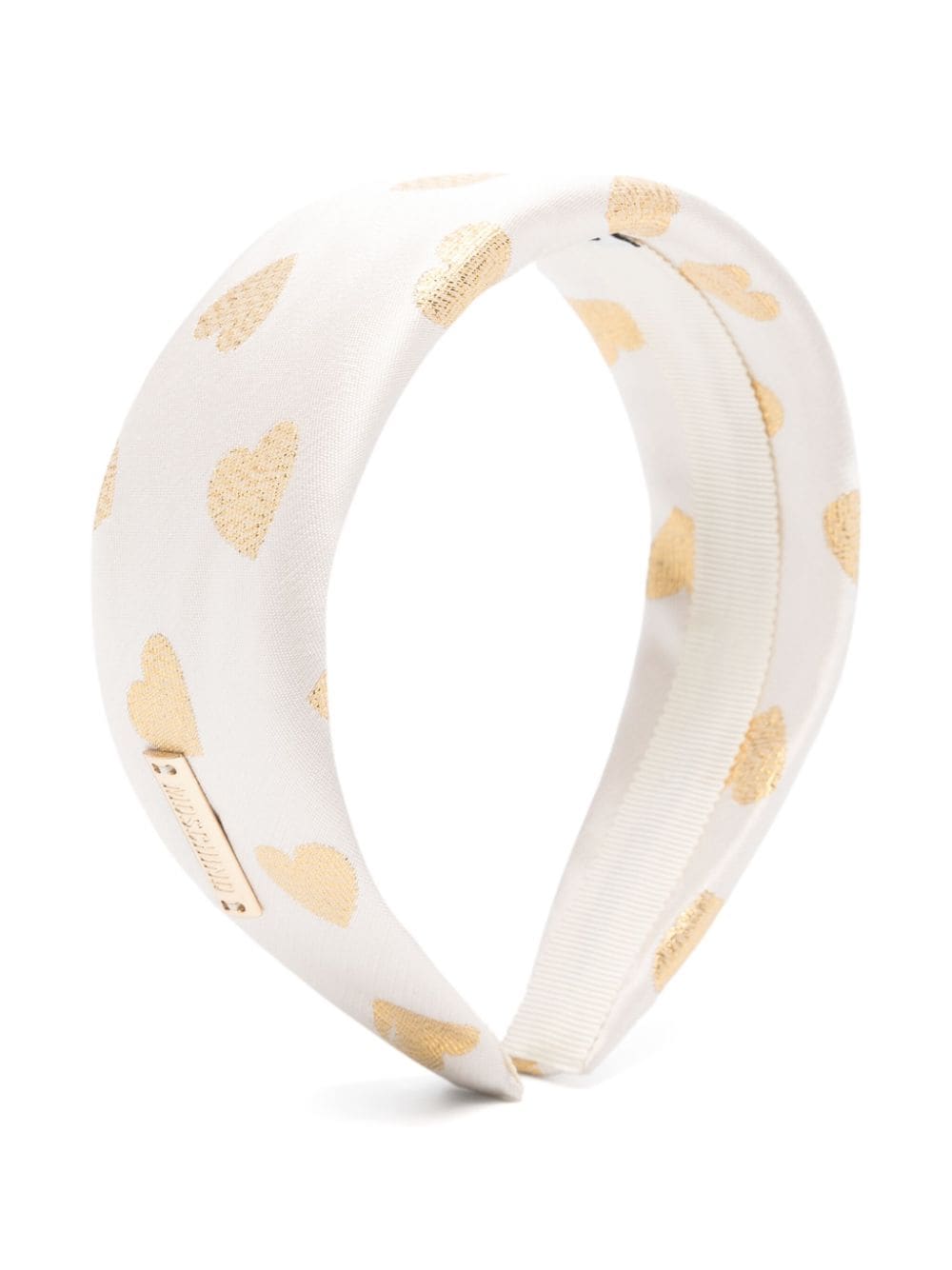 Moschino Kids heart-print headband - Neutrals von Moschino Kids