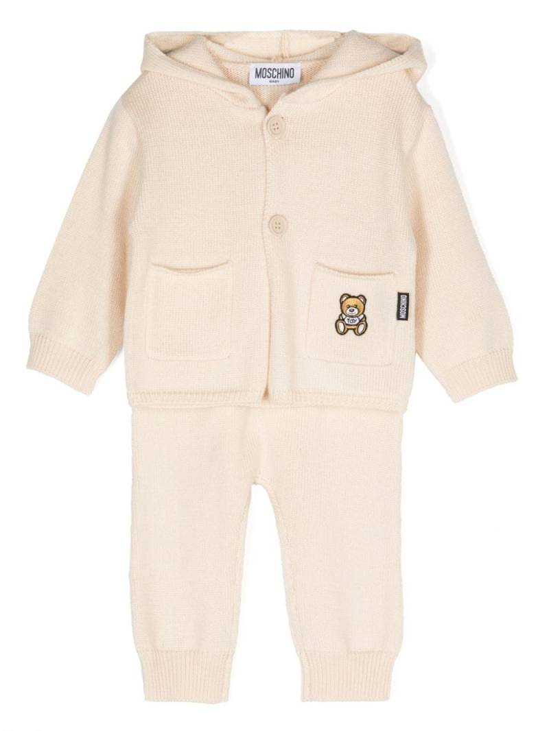 Moschino Kids knitted trouser set - Neutrals von Moschino Kids