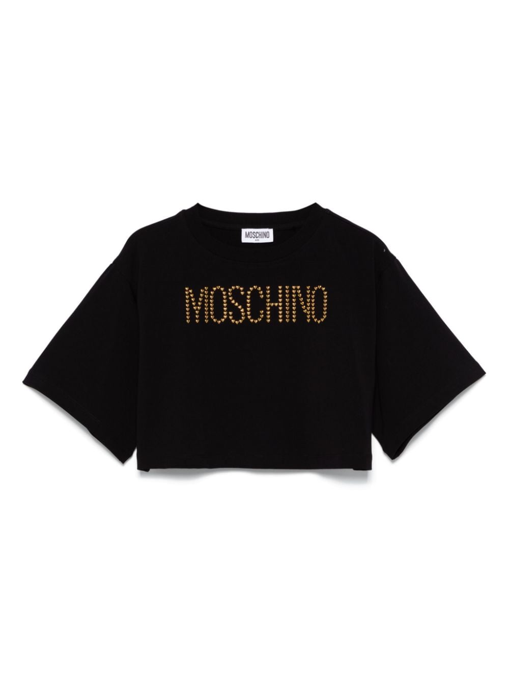 Moschino Kids logo-embellished T-shirt - Black von Moschino Kids