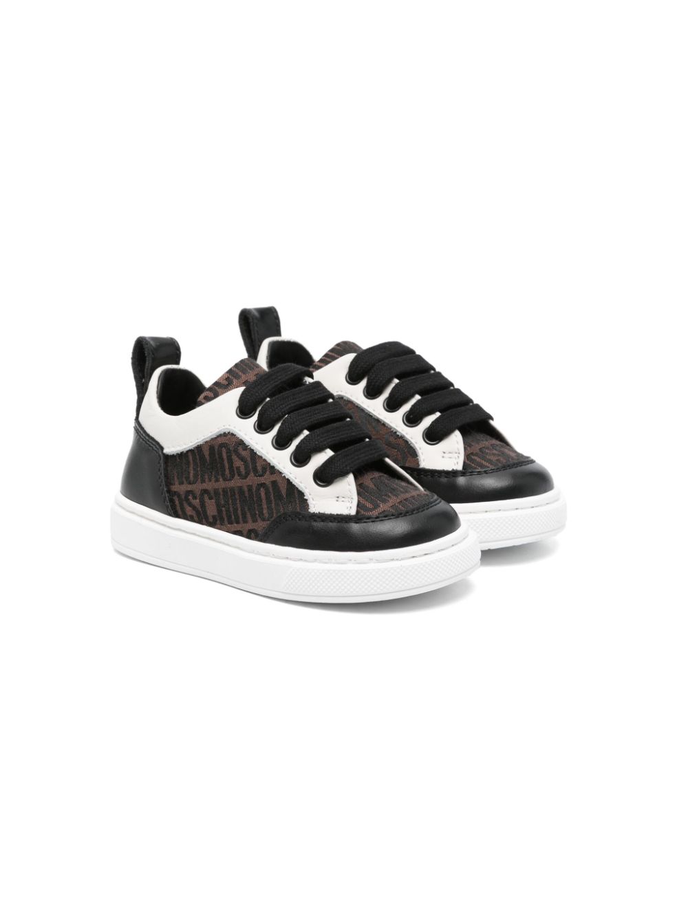 Moschino Kids logo-jacquard sneakers - Brown von Moschino Kids