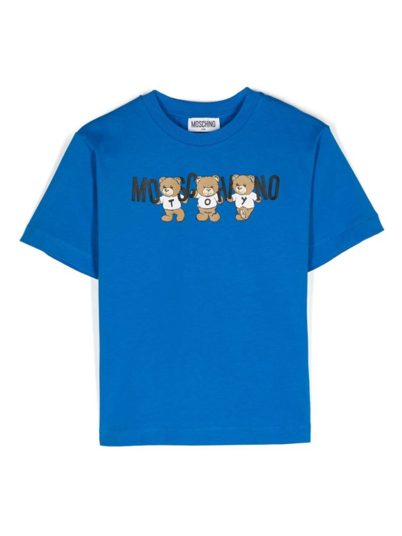 Moschino Kids logo-print T-shirt - Blue von Moschino Kids