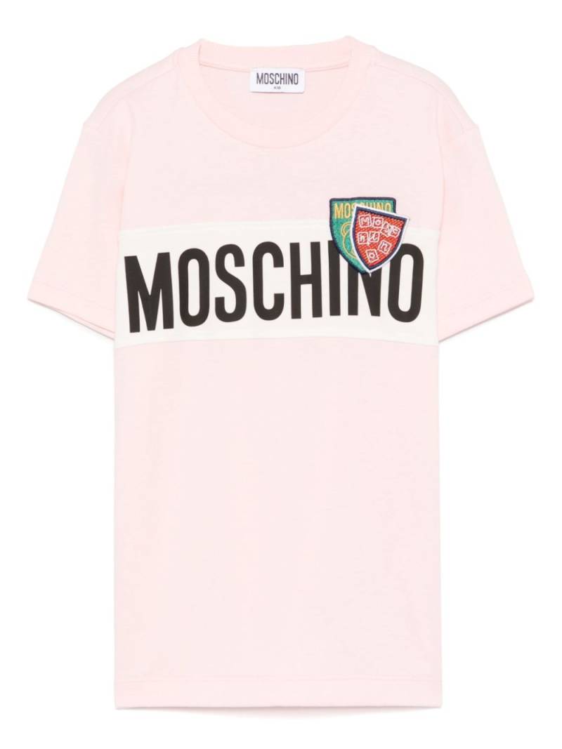 Moschino Kids logo-print T-shirt - Pink von Moschino Kids